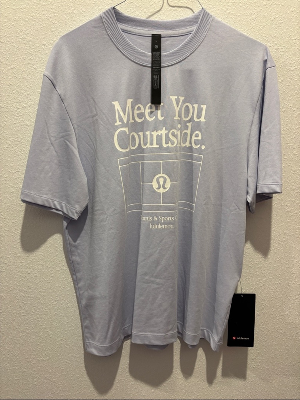 Lululemon Men's Lavender 'Meet You Courtside' Short Sleeve Tee